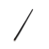 Black eyebrow brush with angle precision tip with the word LABB on it. It is laying on a white background.